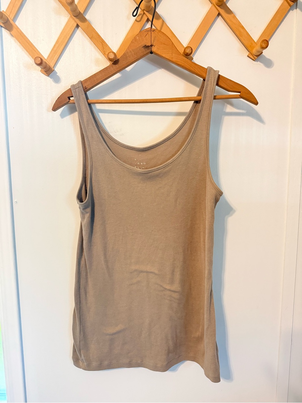 a new day Taupe Scoop Neck Tank Top